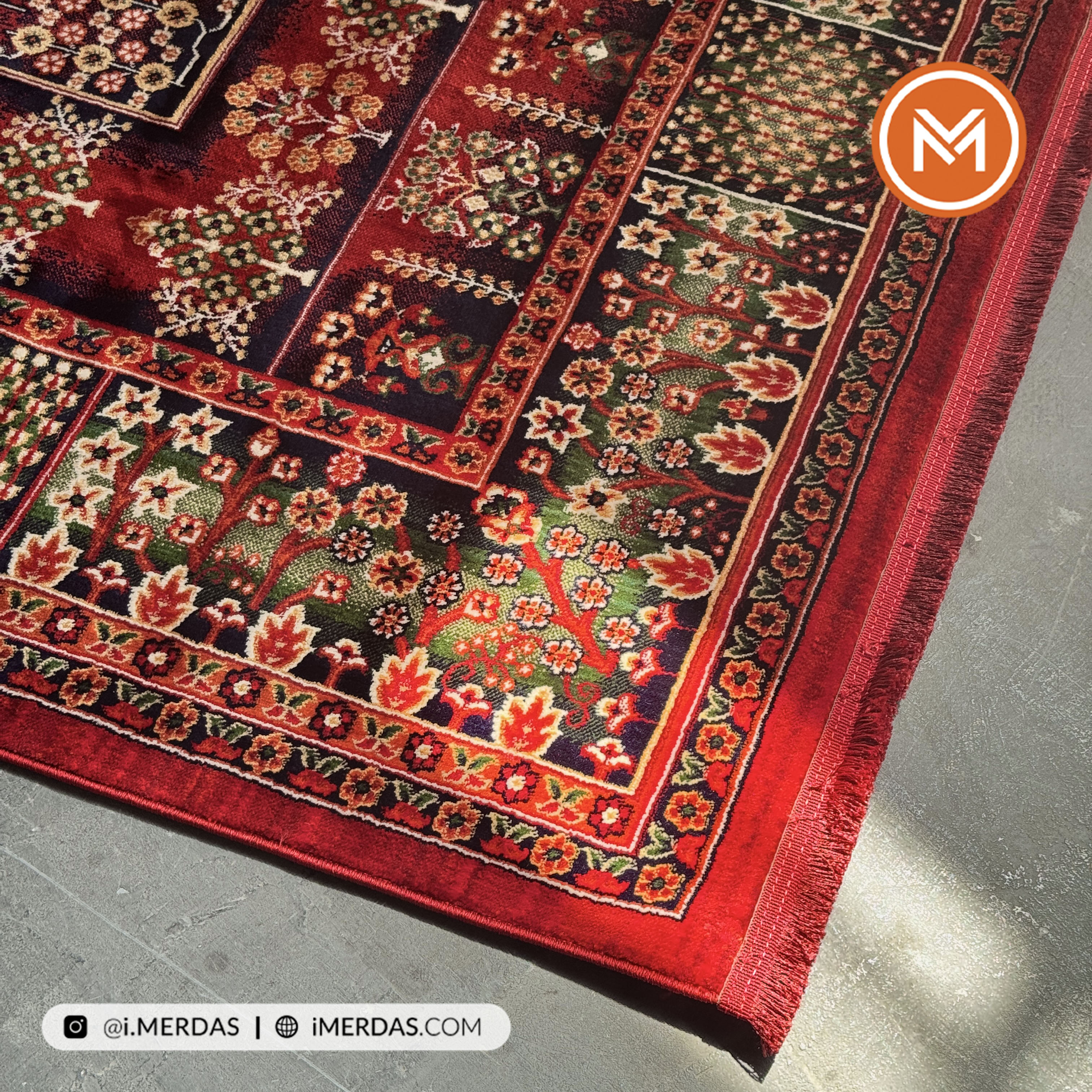 فرش گبه هرمس پلاس کد 6699 زمینه تمام رنگ